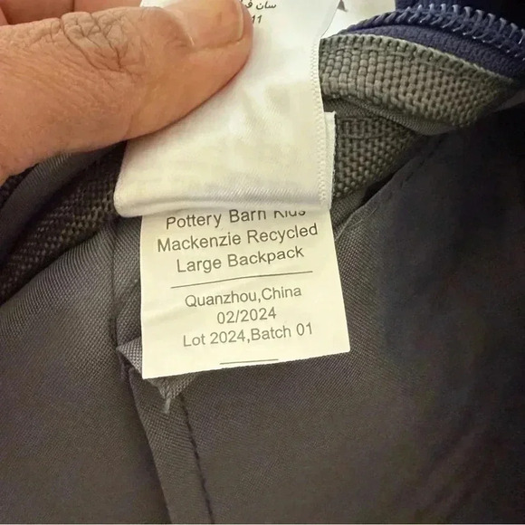 Pottery Barn Kids LA Dodgers Mackenzie Navy Personalized “Max”Large Backpack NEW - Picture 13 of 15